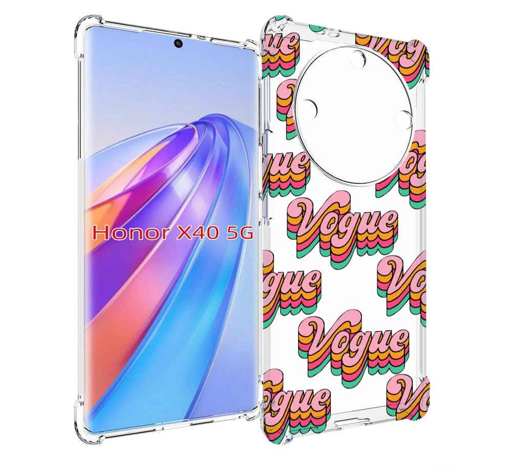 

Чехол MyPads вогуе для Honor X40, Прозрачный, Tocco