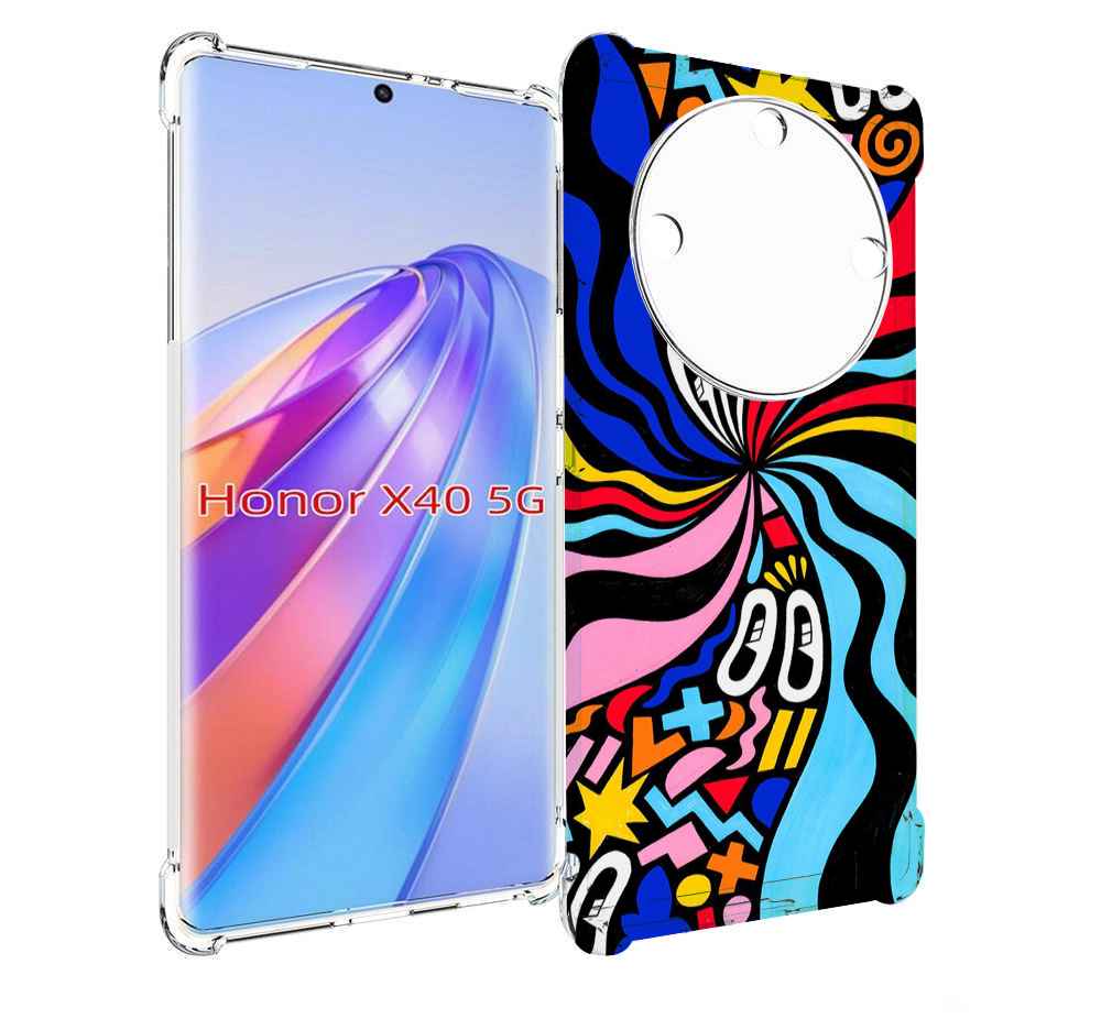 

Чехол MyPads волнистая-абстракция для Honor X40, Прозрачный, Tocco