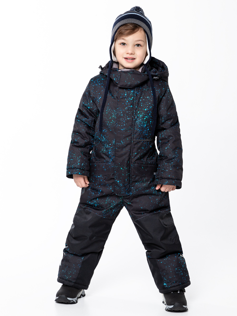

Комбинезон детский NIKASTYLE 8з5324, черный/бирюза, 122, 8з5324