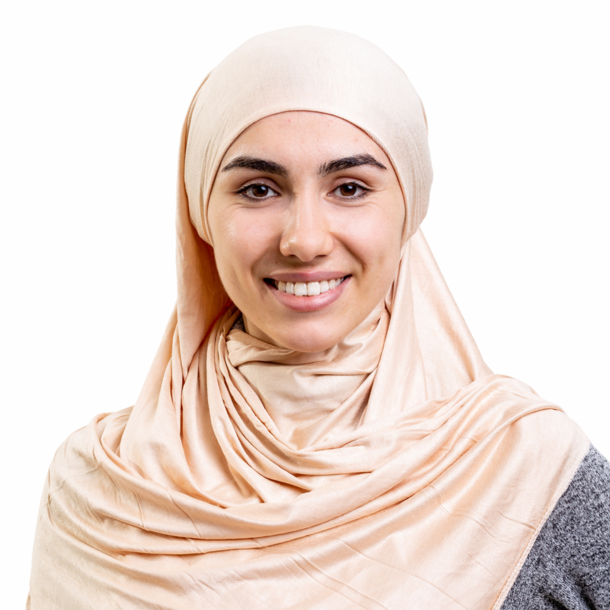 фото Хиджаб платок женский asiyah ay-hjb3-01 светло-бежевый р. 170x60