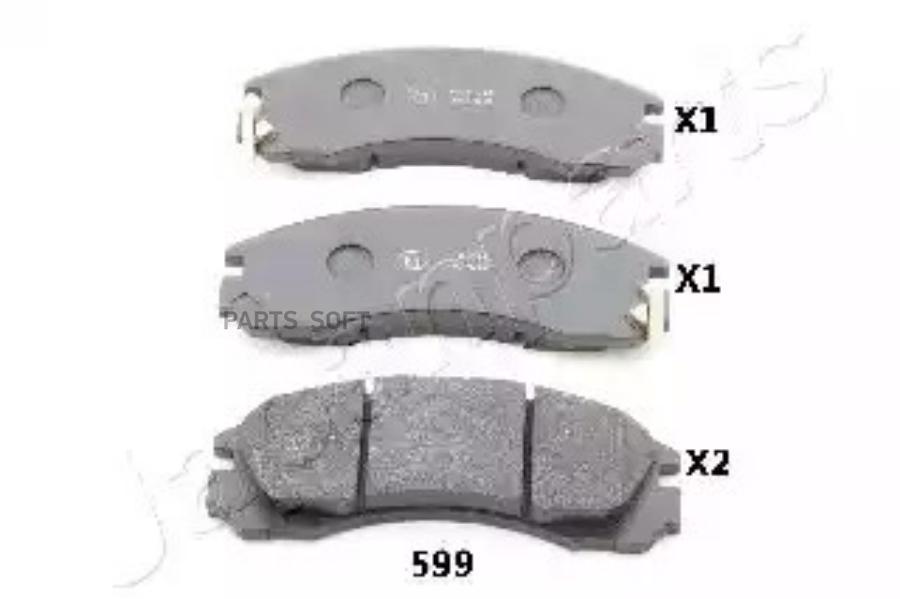 

Тормозные колодки Japanparts дисковые PA599AF