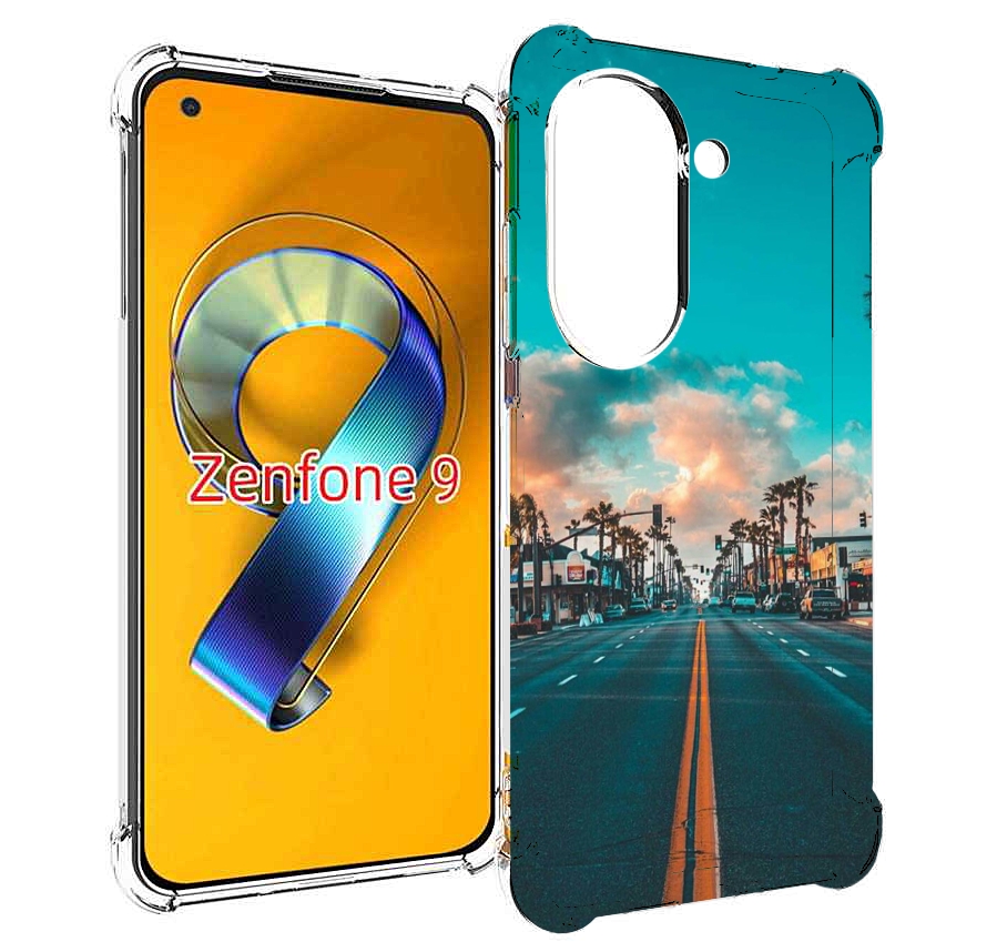 

Чехол MyPads дорога-в-лос-анджелес для Asus Zenfone 9 (AI2202), Прозрачный, Tocco