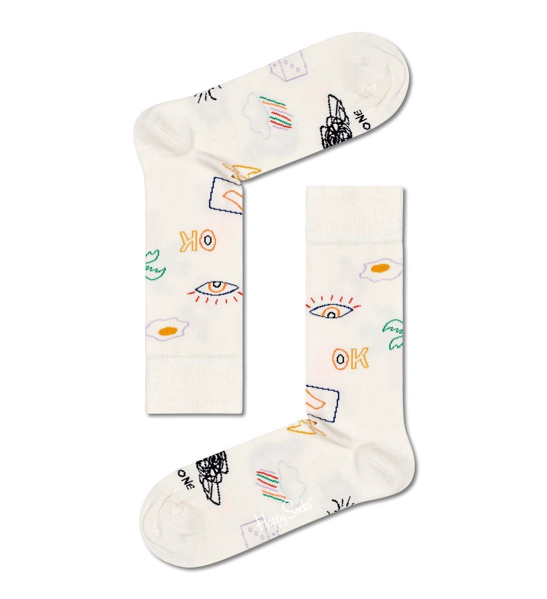 

Носки унисекс Happy Socks GTI01 зеленые 25, Зеленый, GTI01