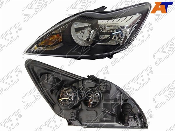 

SAT Фара FORD FOCUS II 08-11 LH черная с электрокорректором