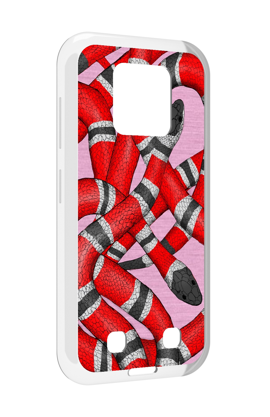 

Чехол MyPads змея-красно-черно-белый для Oukitel WP18, Прозрачный, Tocco