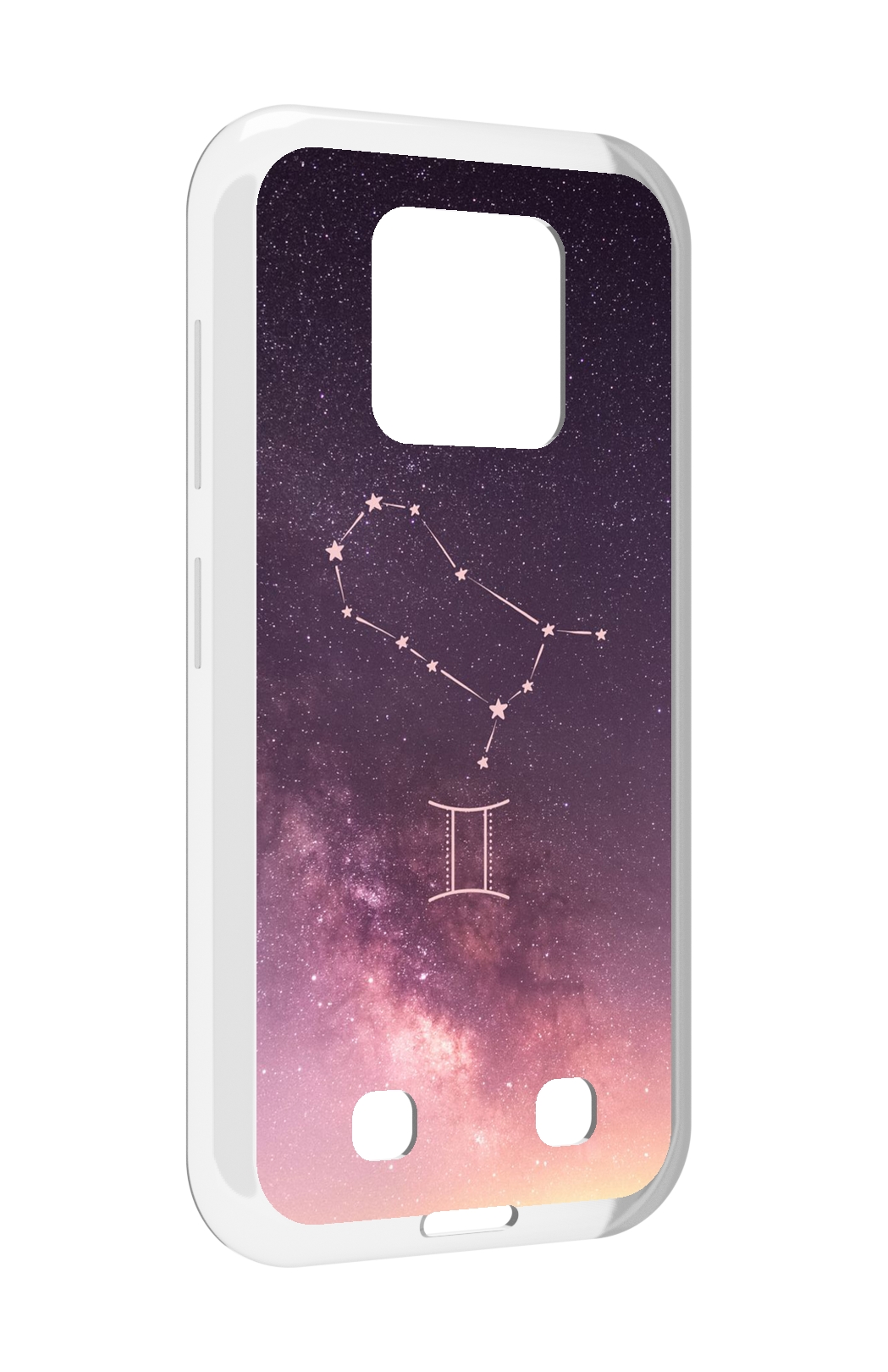 

Чехол MyPads знак зодиака близнецы 5 для Oukitel WP18, Прозрачный, Tocco