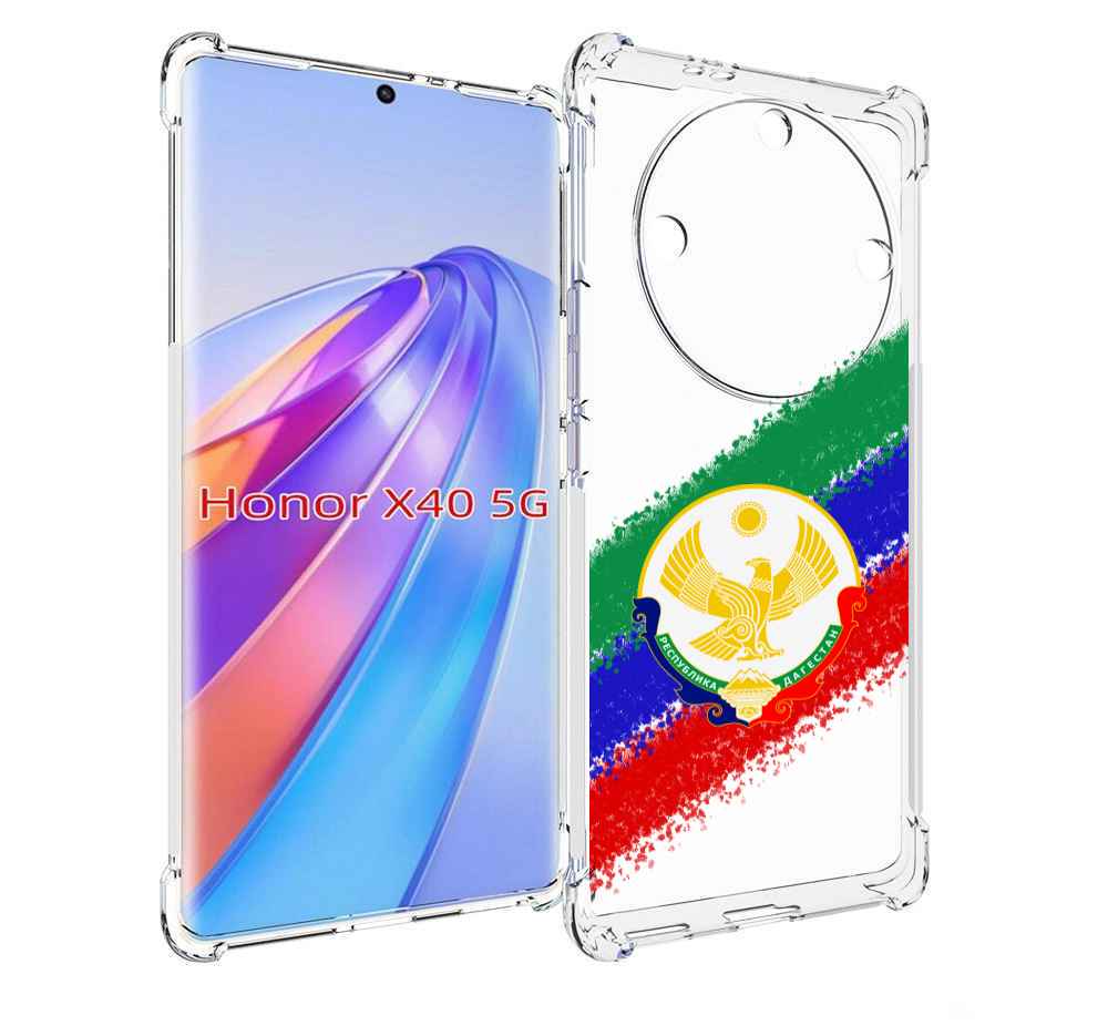 

Чехол MyPads герб флаг Дагестана для Honor X40, Прозрачный, Tocco