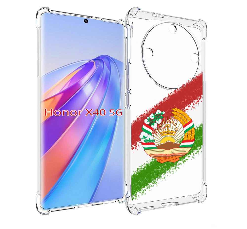 

Чехол MyPads герб флаг Таджикистана для Honor X40, Прозрачный, Tocco