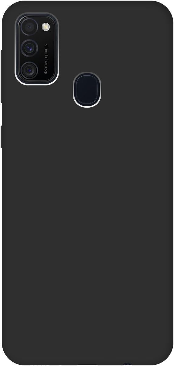 

Матовый Soft Touch силиконовый чехол на Samsung Galaxy M21/M30s черный, 238