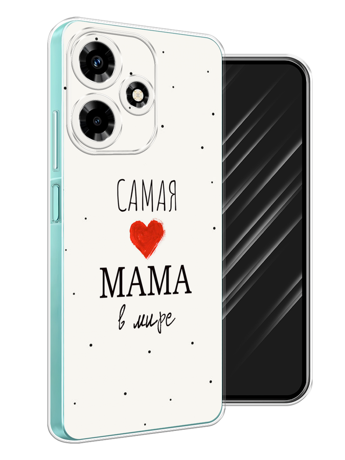 

Чехол Awog на Infinix Hot 30 "Самая любимая мама", Красный;черный;бежевый, 3104050-6