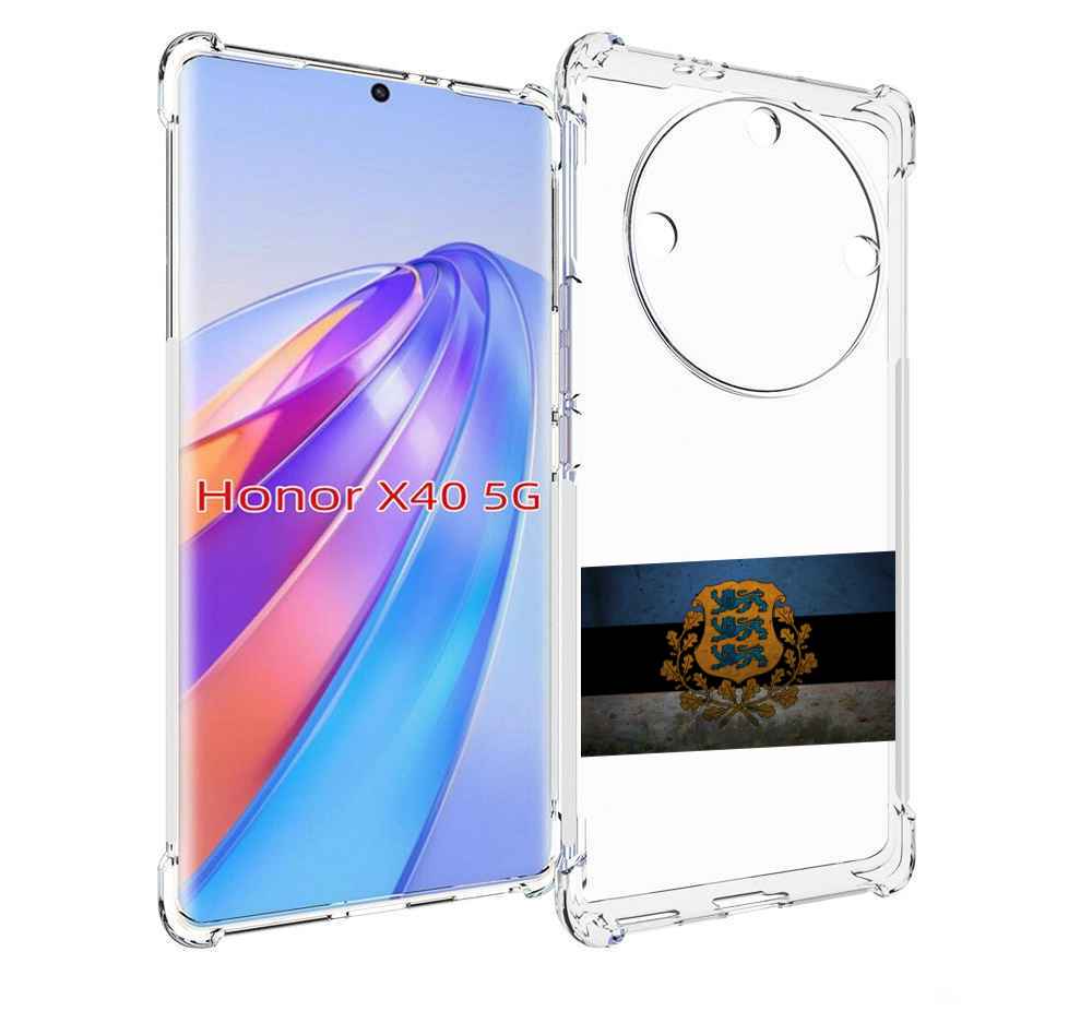 

Чехол MyPads герб флаг эстонии-1 для Honor X40, Прозрачный, Tocco