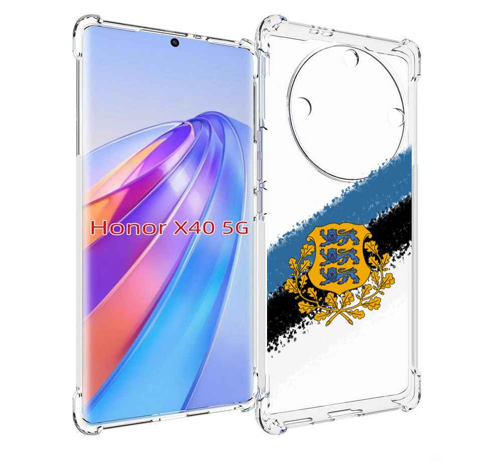 

Чехол MyPads герб флаг эстонии-2 для Honor X40, Прозрачный, Tocco