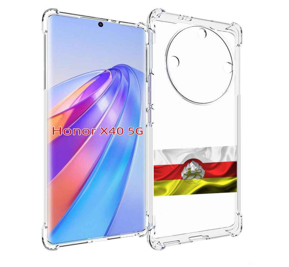 

Чехол MyPads герб флаг южная осетия-1 для Honor X40, Прозрачный, Tocco