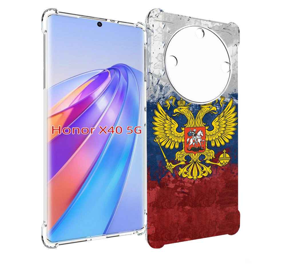 

Чехол MyPads герб-России для Honor X40, Прозрачный, Tocco