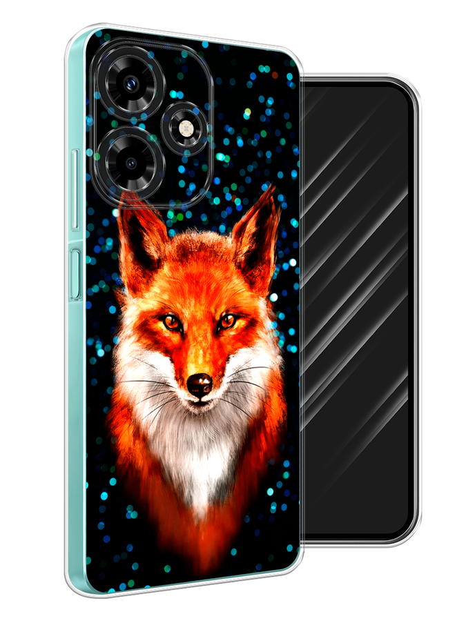 

Чехол Awog на Infinix Hot 30 "Волшебная лиса", Оранжевый;черный;белый, 3104050-1