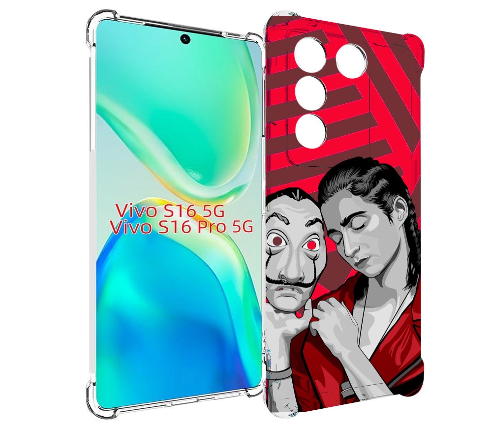 

Чехол MyPads Найроби-бумажного-дома для Vivo S16 5G/S16 Pro 5G/V27/V27 Pro, Tocco