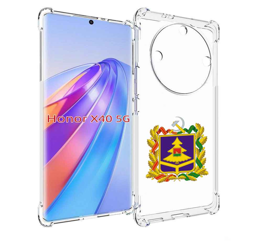 

Чехол MyPads герб-брянскои-области для Honor X40, Прозрачный, Tocco
