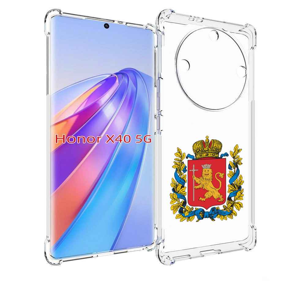 

Чехол MyPads герб-владимирская-область для Honor X40, Прозрачный, Tocco