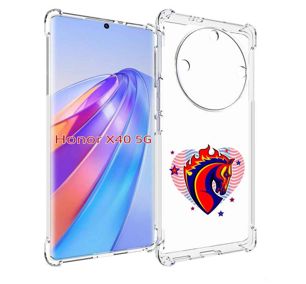 

Чехол MyPads ФК ЦСЛ Лошадь для Honor X40, Прозрачный, Tocco