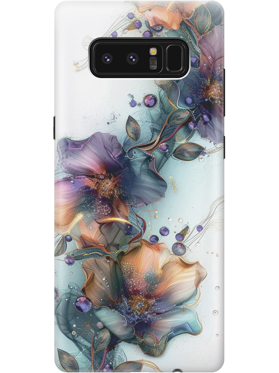 

Силиконовый чехол на Samsung Galaxy Note 8 с принтом "Мистические цветы", Прозрачный;белый;зеленый, 715395110