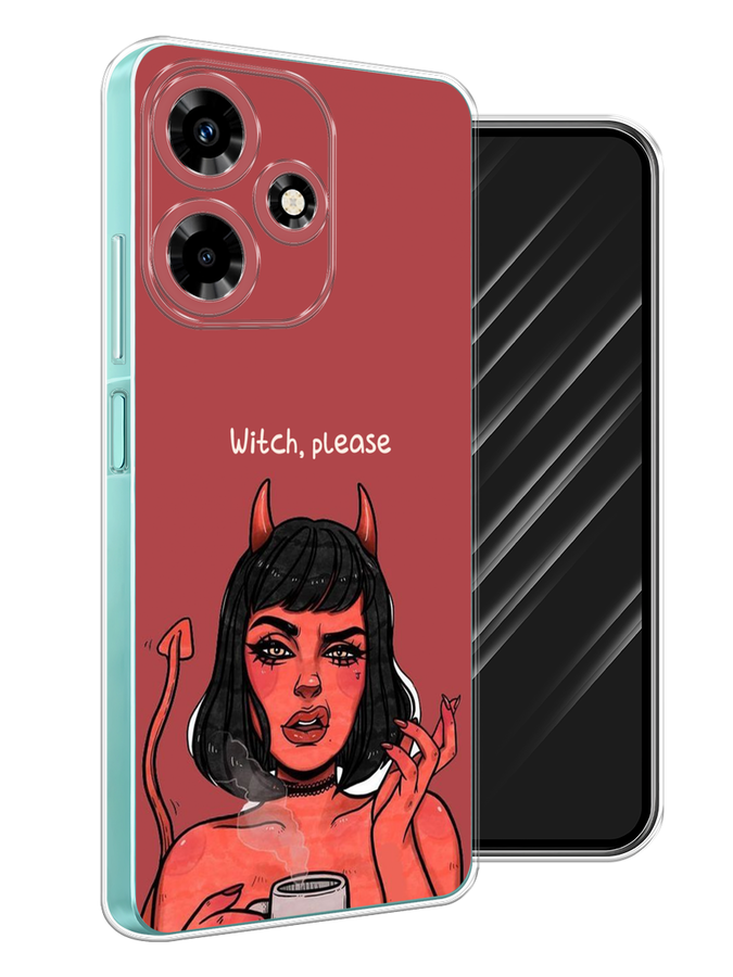 

Чехол Awog на Infinix Hot 30 "Evil Girl", Бордовый;черный, 3104050-6
