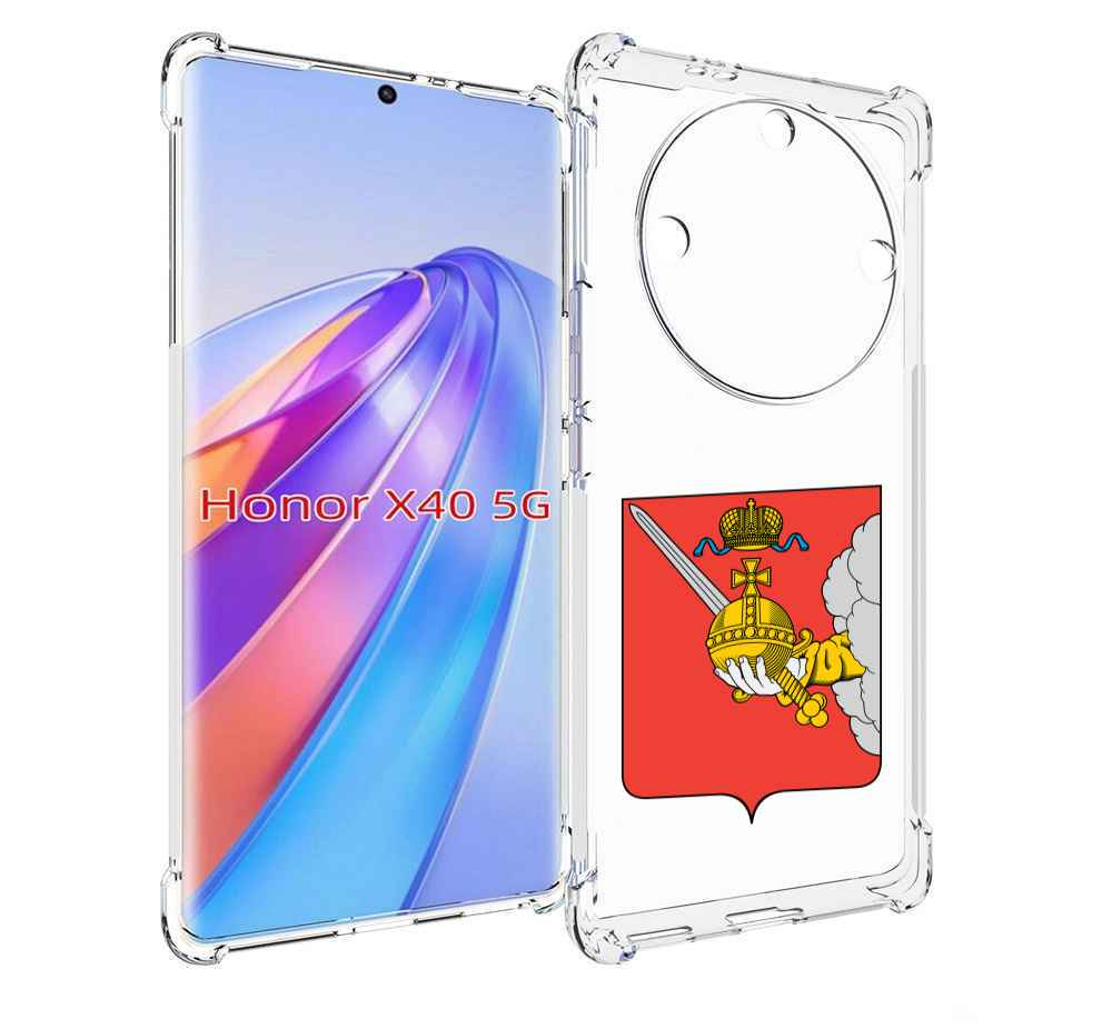 

Чехол MyPads герб-вологодскои-области для Honor X40, Прозрачный, Tocco