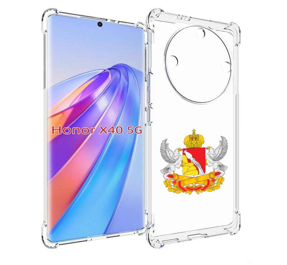 

Чехол MyPads герб-воронежскои-области для Honor X40, Прозрачный, Tocco
