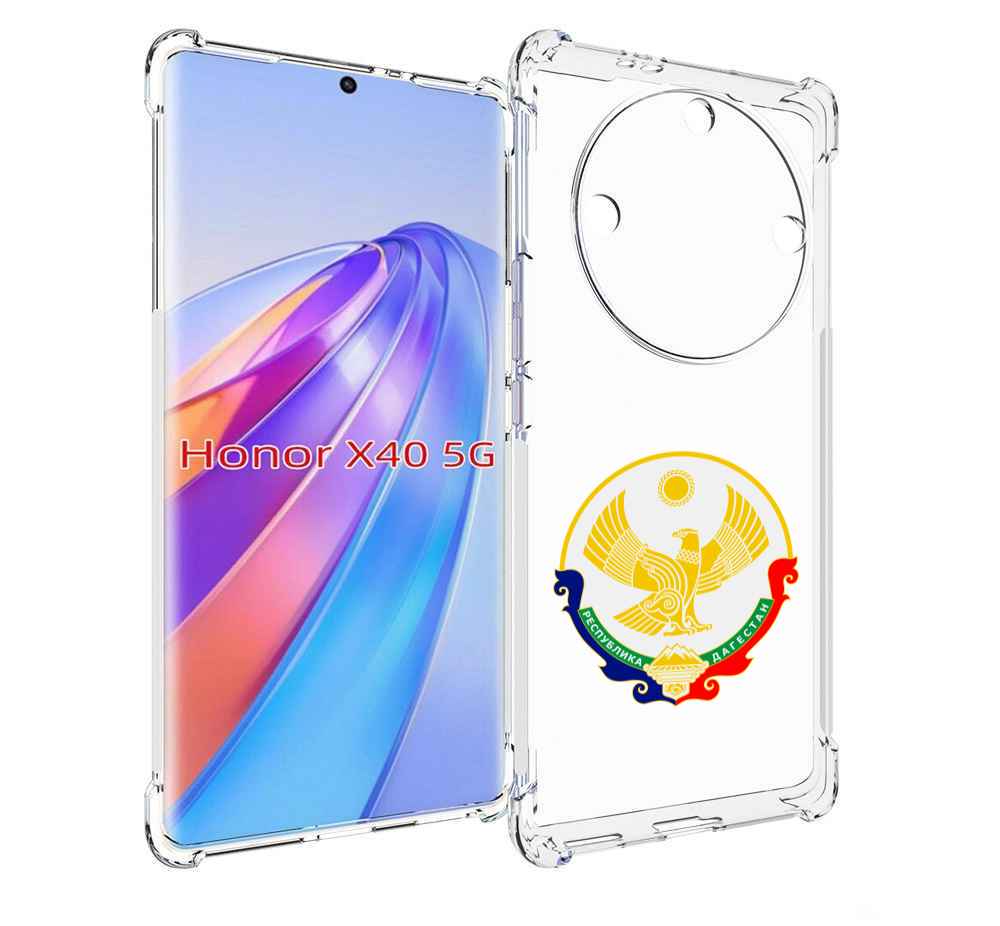 

Чехол MyPads герб-дагестан-махачкала для Honor X40, Прозрачный, Tocco