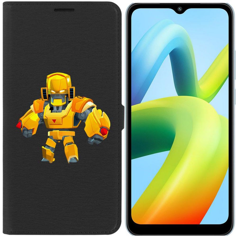 

Чехол-книжка Eco Book для Xiaomi Redmi A1+ Brawl Stars-Бо Золотой Меха