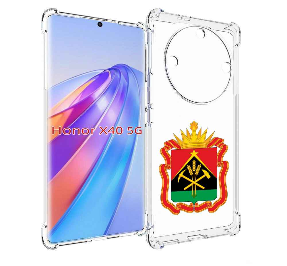 

Чехол MyPads герб-кемеровскои-области для Honor X40, Прозрачный, Tocco