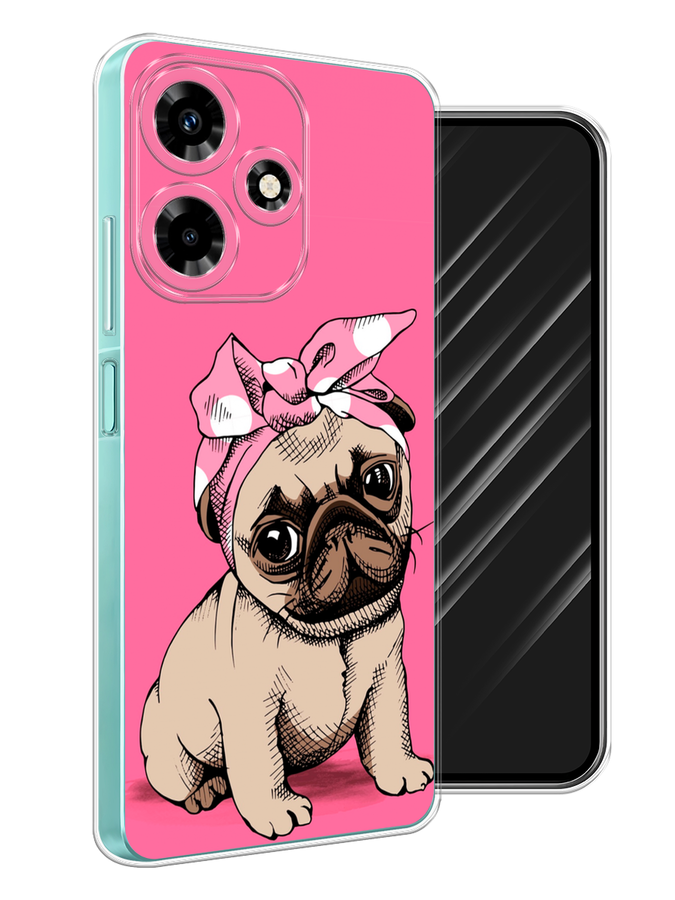 

Чехол Awog на Infinix Hot 30 "Dog Pin-Up", Розовый;бежевый, 3104050-2