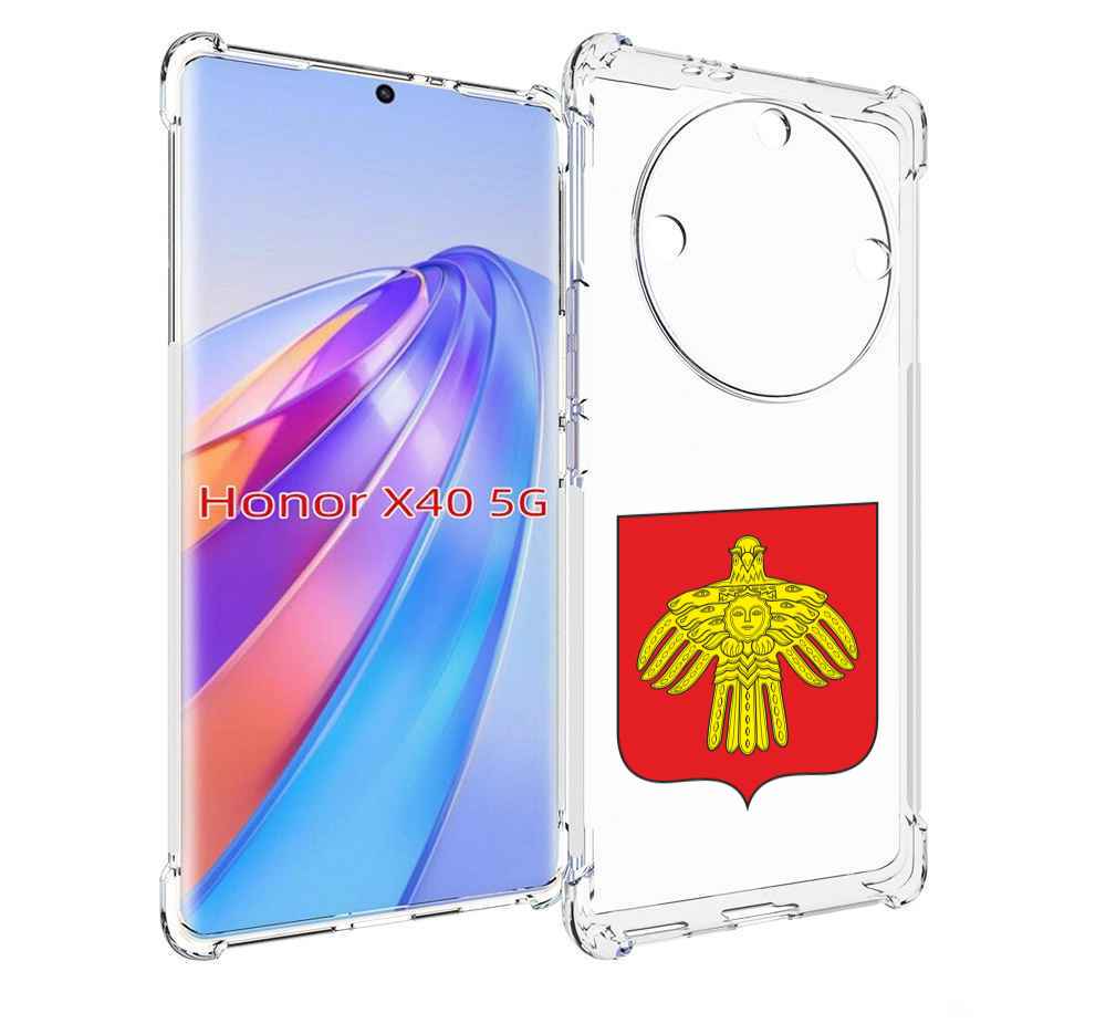 

Чехол MyPads герб-коми-сыктывкар для Honor X40, Прозрачный, Tocco
