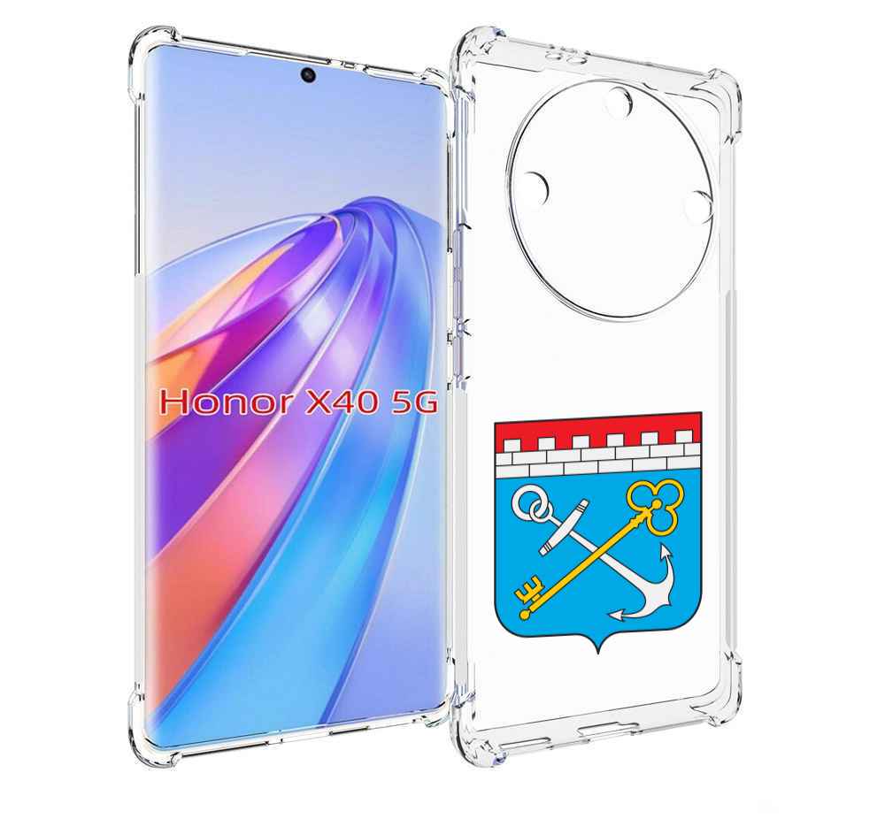 

Чехол MyPads герб-ленинградская-область-питер для Honor X40, Прозрачный, Tocco