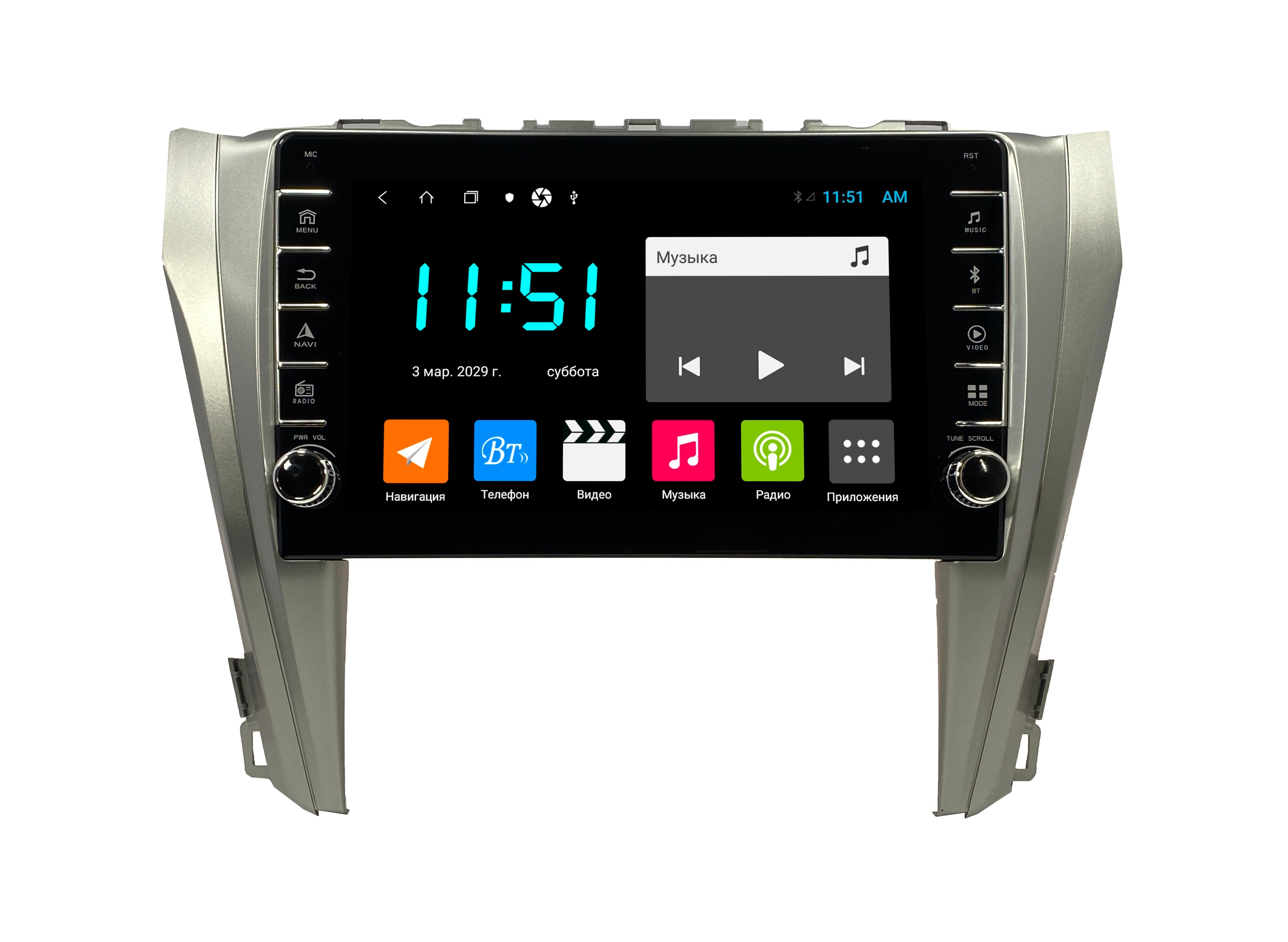 Штатная автомагнитола Zenith Toyota Camry V55 2015-2018 Android 12 464GB с крутилками 3396600₽