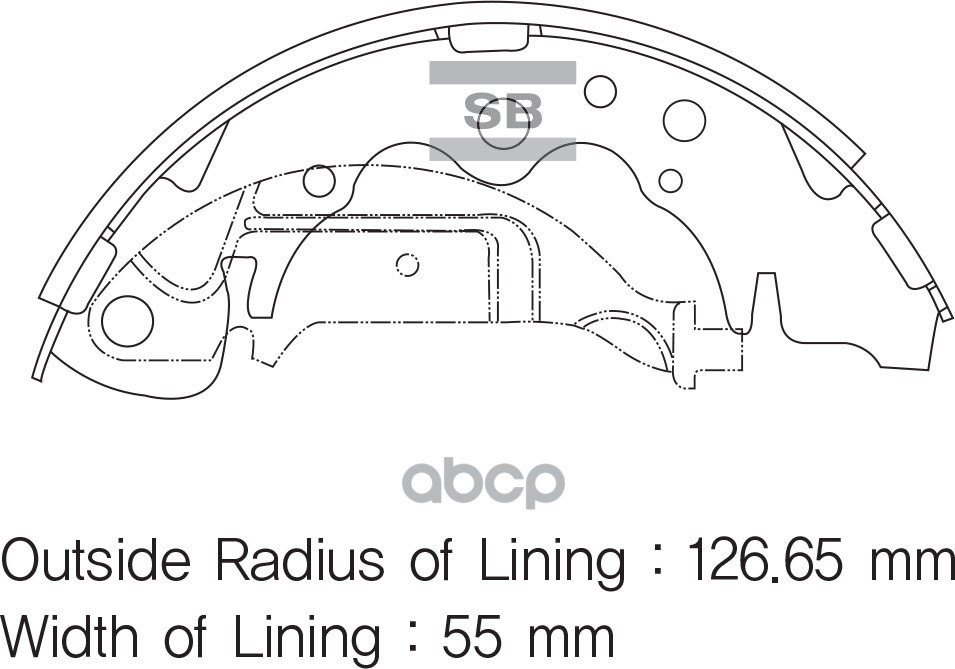 Колодки Тормозные Барабанные Sangsin Brake Sa125 Sangsin brake арт. SA125