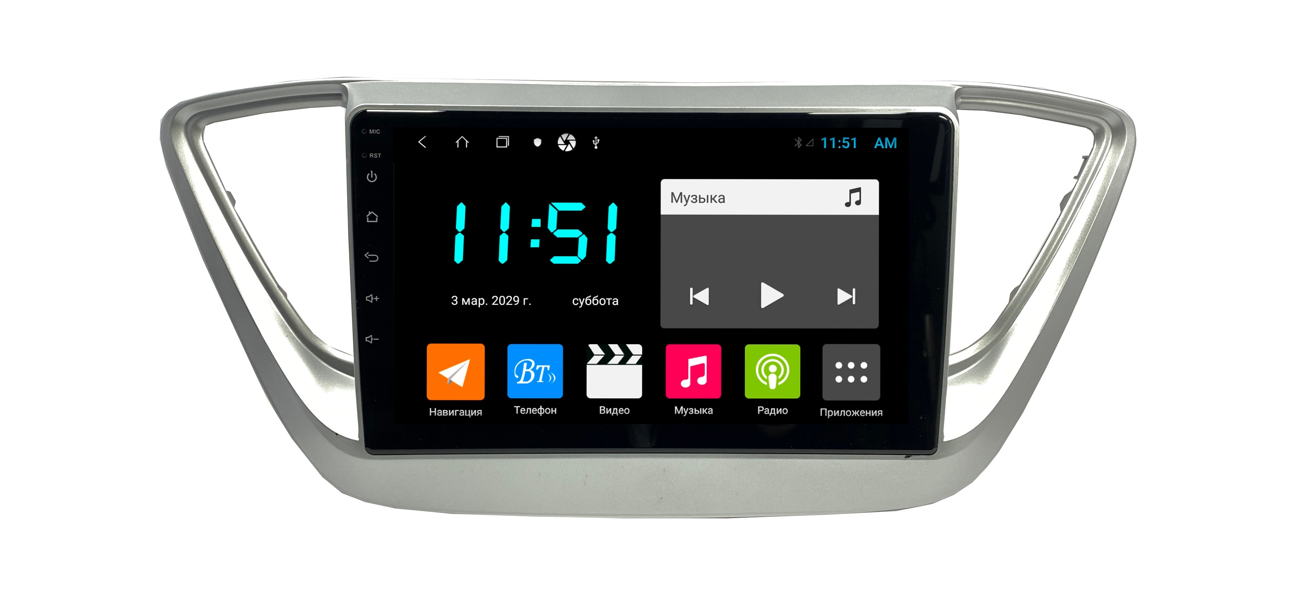 Штатная автомагнитола Zenith Hyundai Solaris 2017 464GB Android 12 Мультируль ШГУ 3035500₽