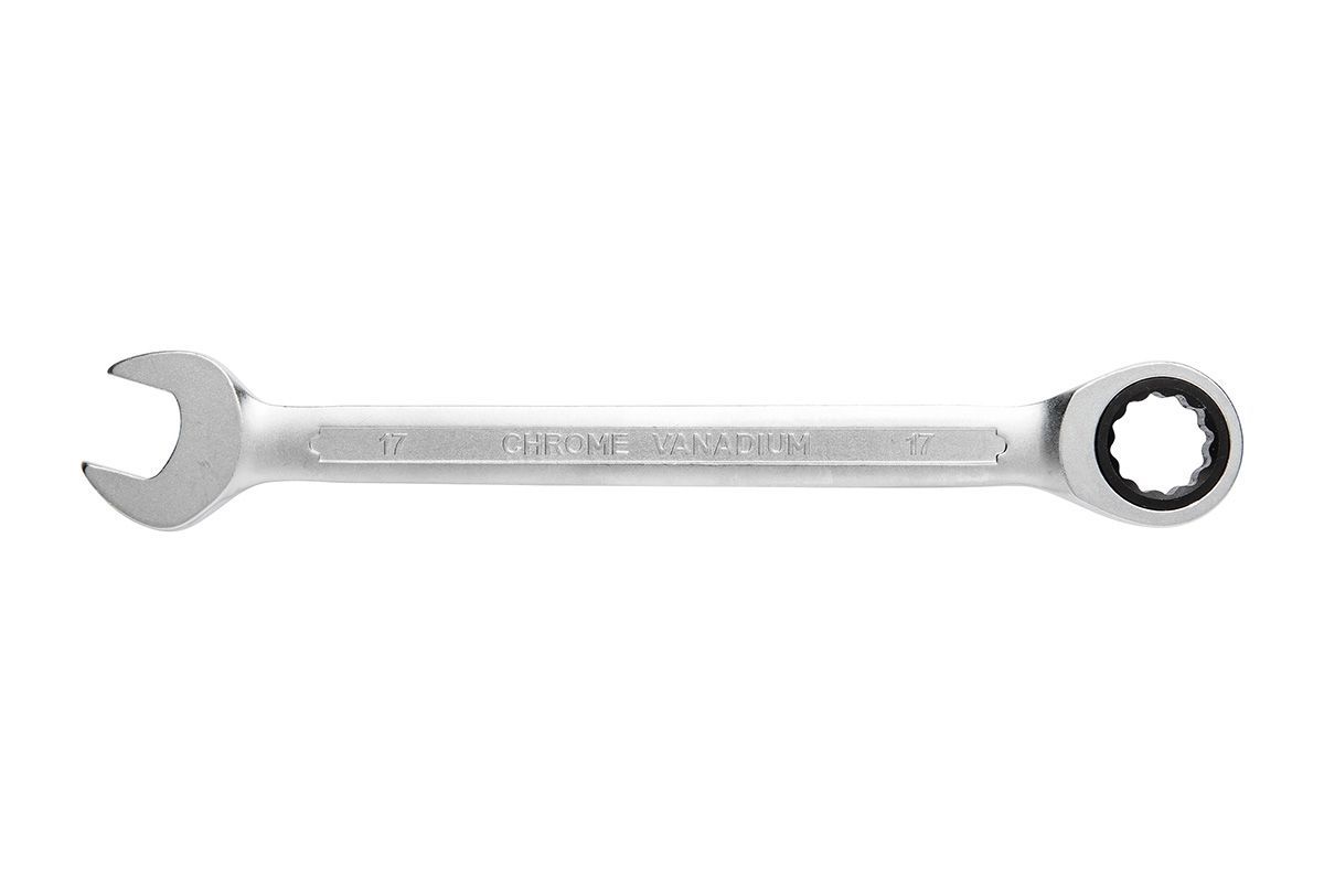 HOEGERT Ключ комбинированный трещоточный 19 мм, 72T, сталь CrV