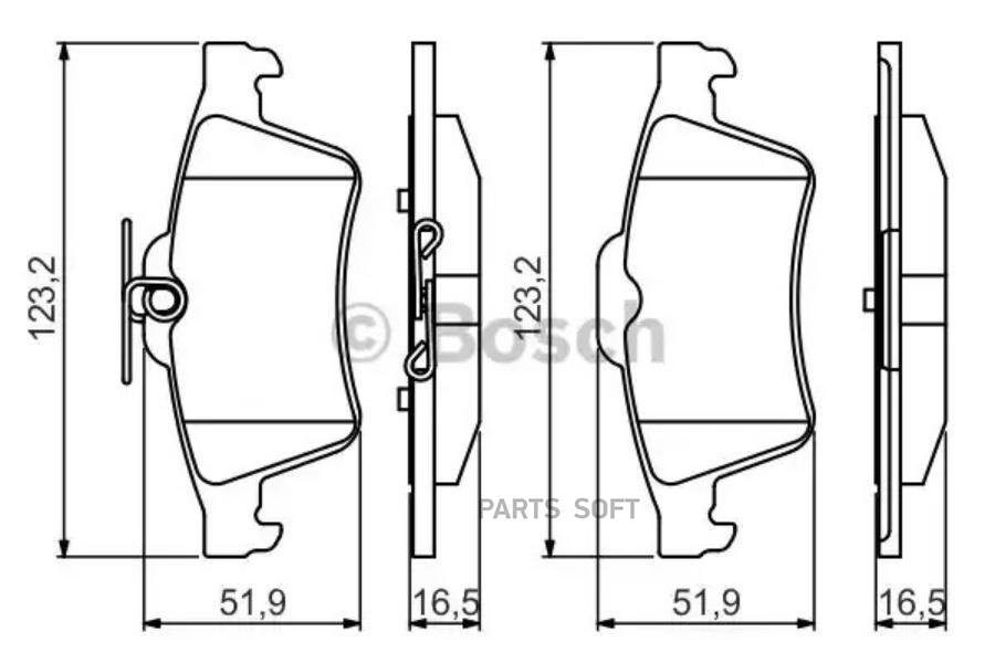 

Тормозные колодки Bosch 0986495216