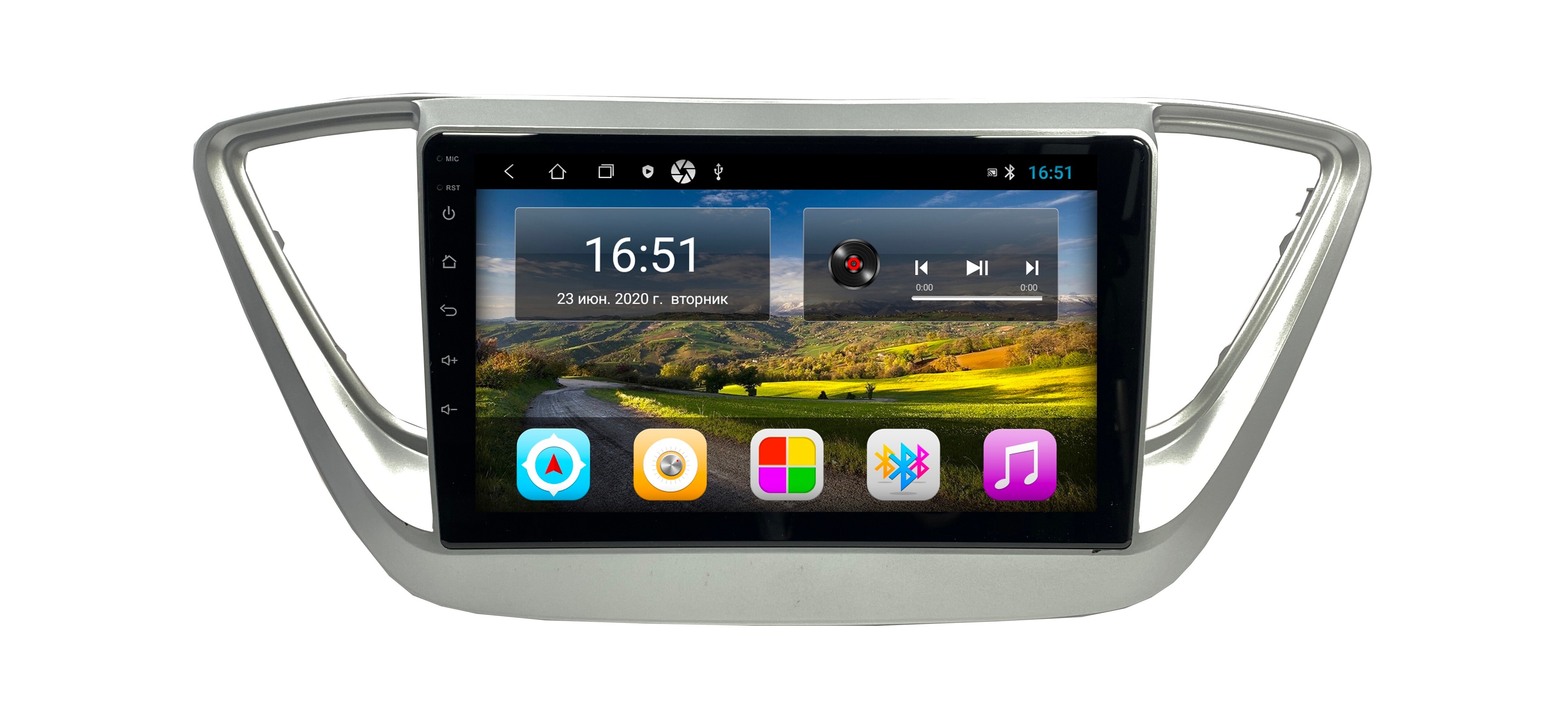 Штатная автомагнитола Zenith Hyundai Solaris 2017 Android 12 216GB Мультируль ШГУ 1807000₽