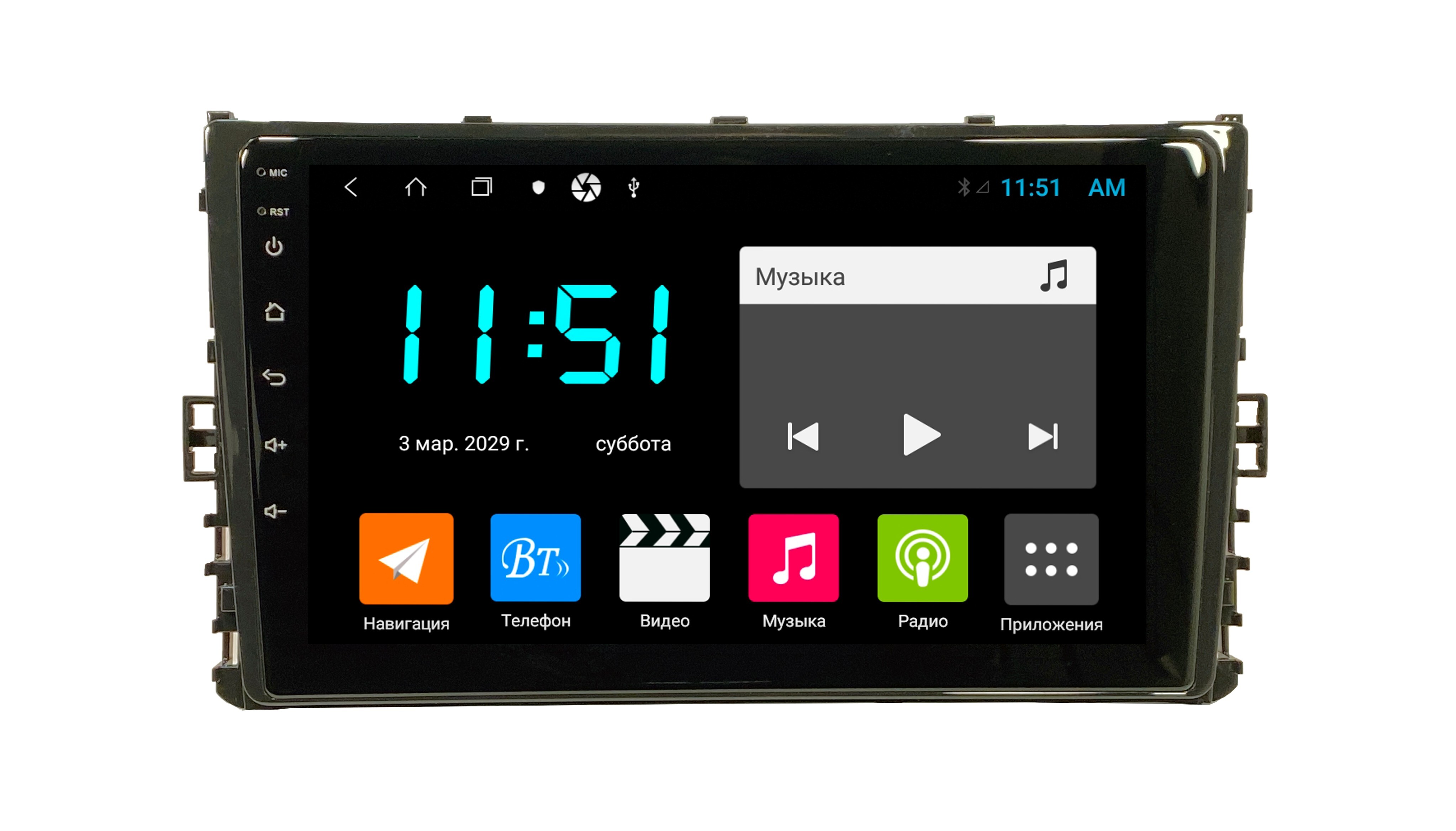 Штатная автомагнитола Zenith Volkswagen Bora 2019 Android 12 464GB Мультируль ШГУ 3106400₽