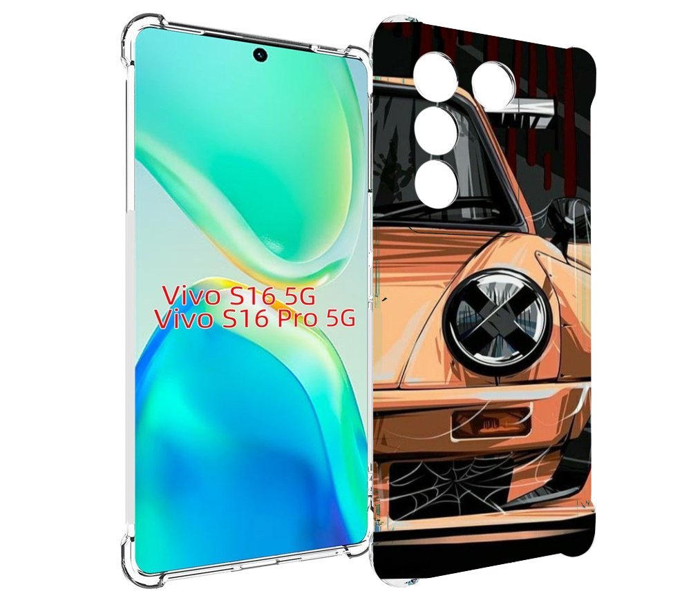 

Чехол MyPads Порш мужской для Vivo S16 5G/S16 Pro 5G/V27/V27 Pro, Tocco
