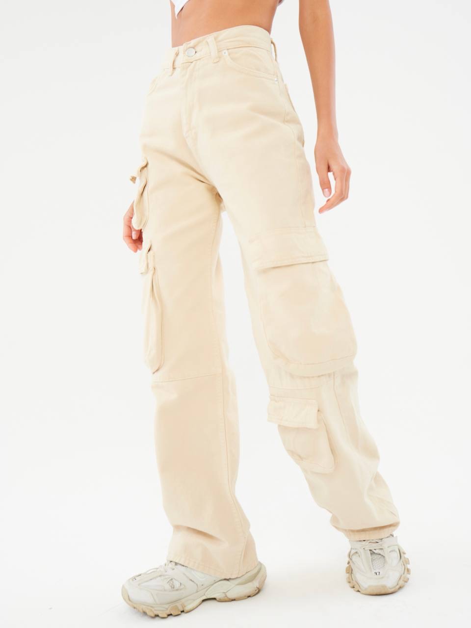 

Джинсы женские Feelz Cargo 01 бежевый 26, Cargo 01