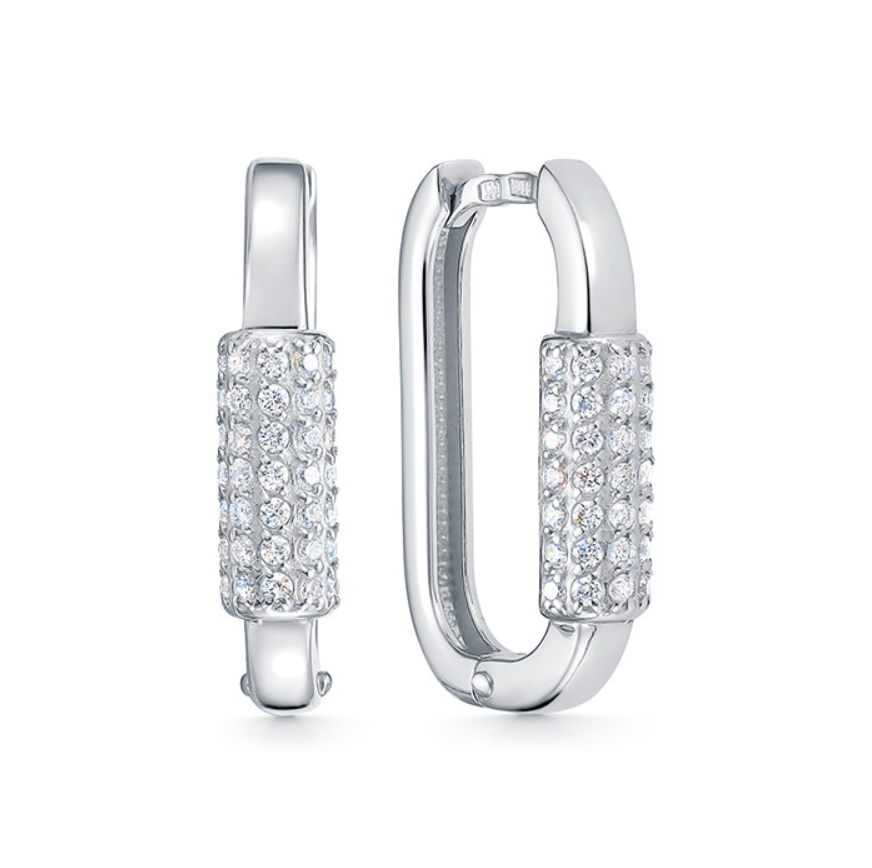 

Серьги из серебра Argentum Z2-10831, фианит, Z2-10831