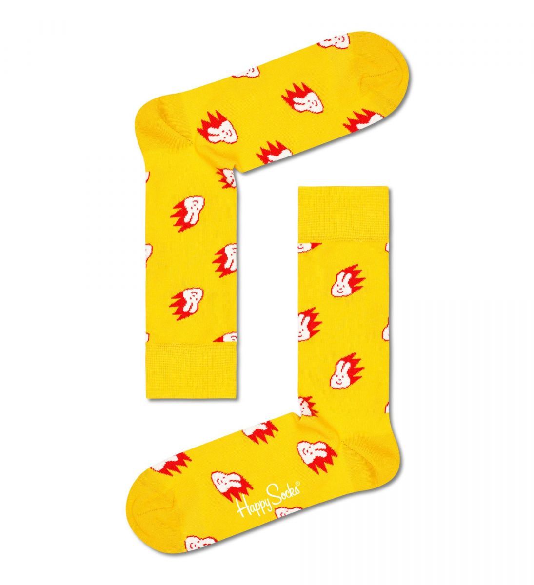 

Носки унисекс Happy Socks BUN01 желтые 29, Желтый, BUN01