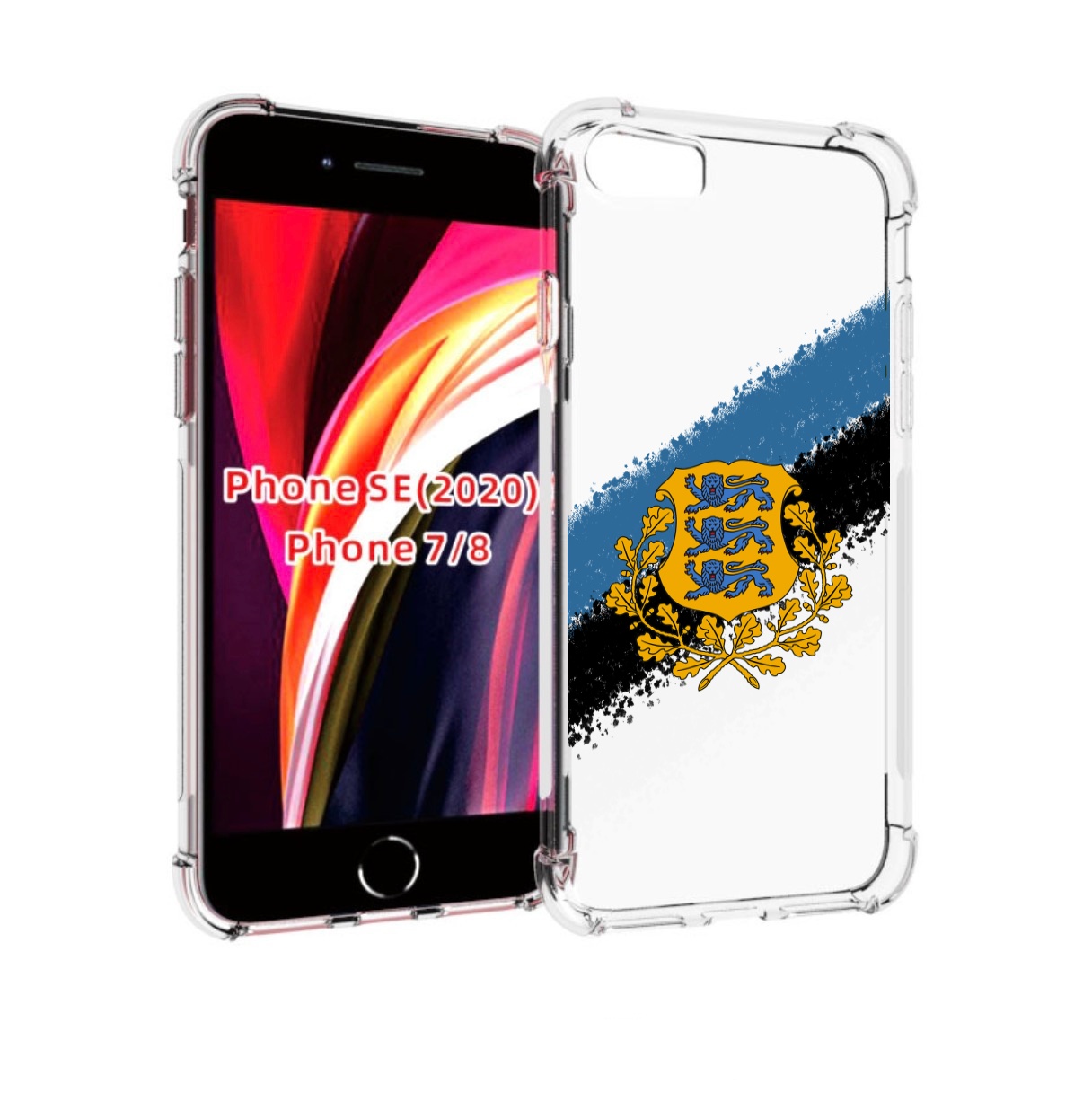 

Чехол MyPads герб флаг эстонии-2 для iPhone 7 4.7 / iPhone 8 / iPhone SE 2 (2020), Прозрачный, Tocco