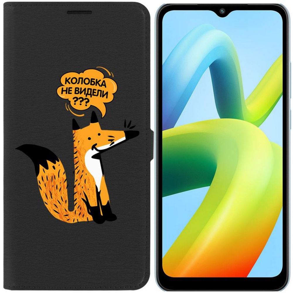 

Чехол-книжка Eco Book для Xiaomi Redmi A1+ Лиса, Черный