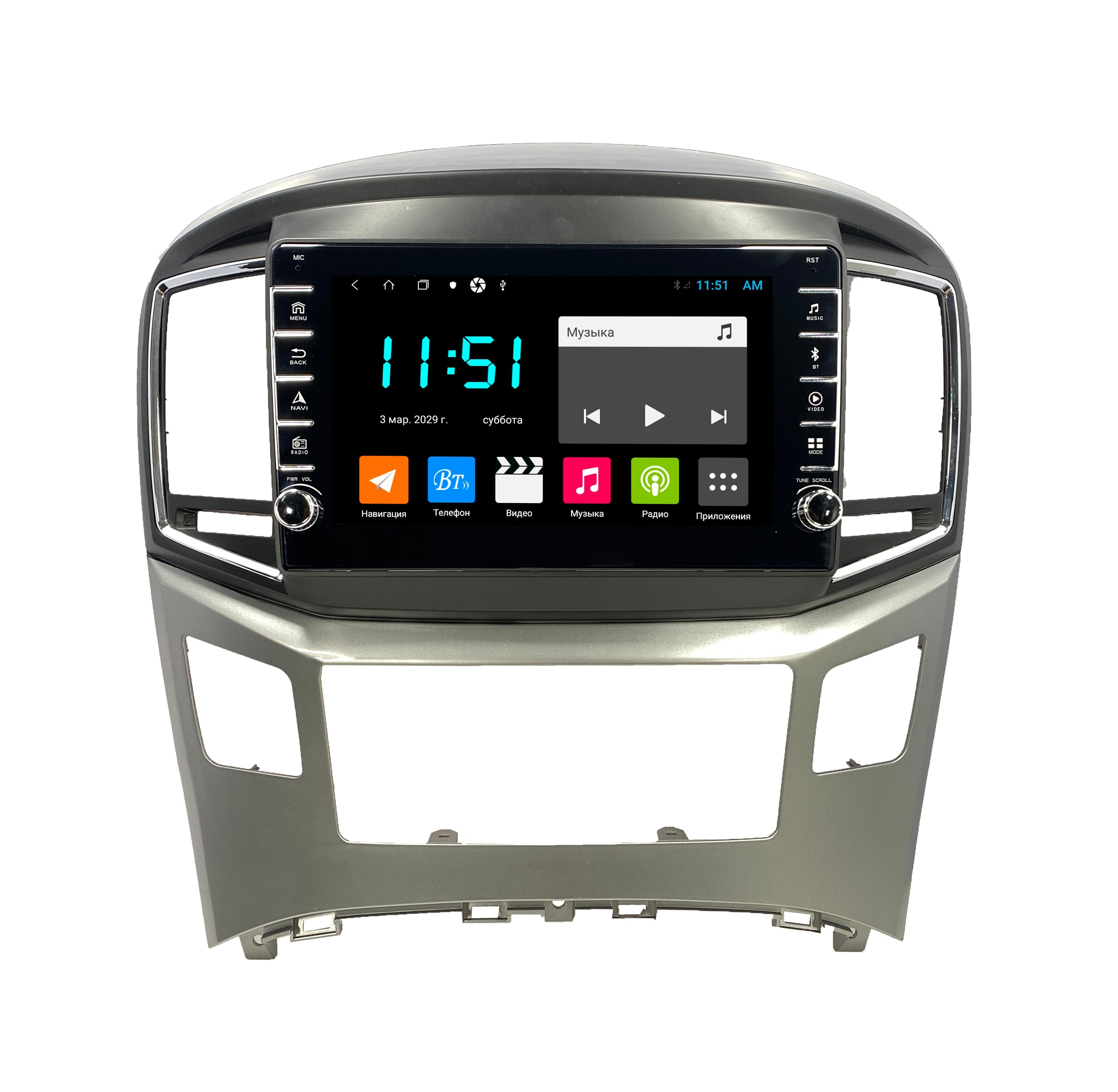 Штатная автомагнитола Zenith Hyundai Starex 2015-2018 Android 12 464GB с крутилками 3240700₽