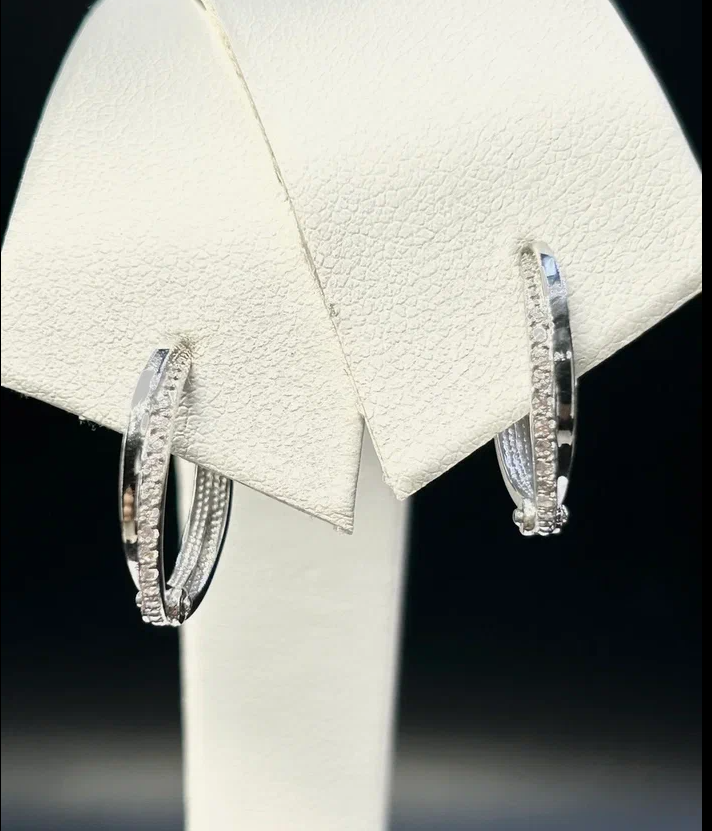 

Серьги из серебра Argentum Z2-10840, фианит, Z2-10840