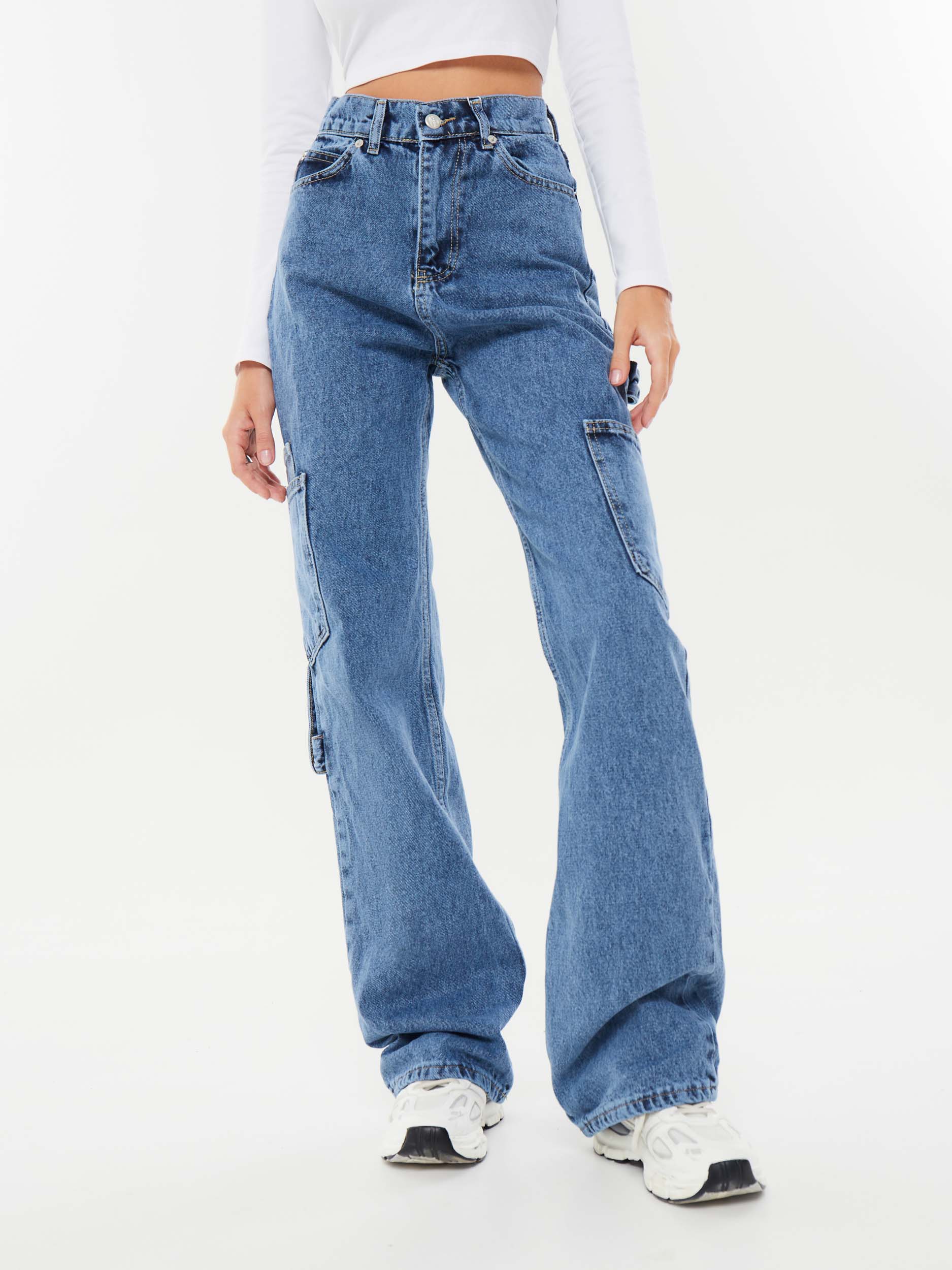 

Джинсы женские Feelz Cargo Palazzo 01 голубые 25, Голубой, Cargo Palazzo 01