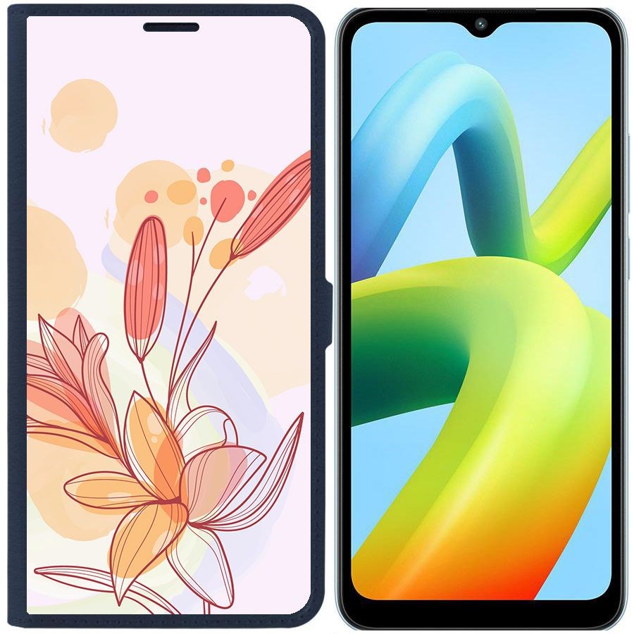 

Чехол-книжка Eco Book для Xiaomi Redmi A1+ Фантазия, Синий